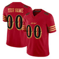 Kieara Custom SF.49ers Red Rivalries Vapor Limited Home Game Any Name & Numbers Stitched Jerseys
