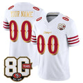 Kieara Custom SF.49ers White Limited 80th Rivalries Collection Home Game Any Name & Numbers Stitched Jerseys