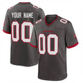 Kieara Custom TB.Buccaneers Pewter Alternate Home Game Any Name & Numbers Stitched Jerseys