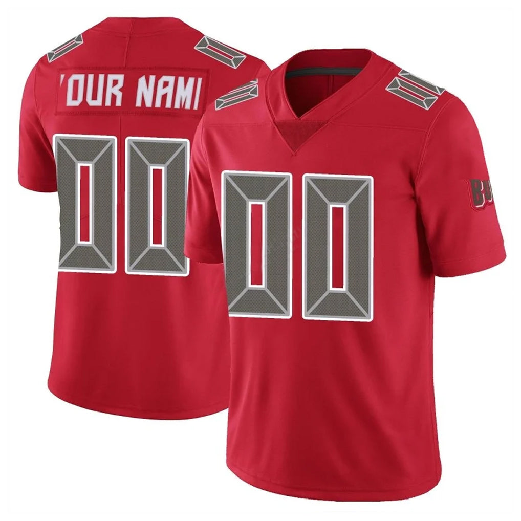 Kieara Custom TB.Buccaneers Red Limited Color Rush Home Game Any Name & Numbers Stitched Jerseys