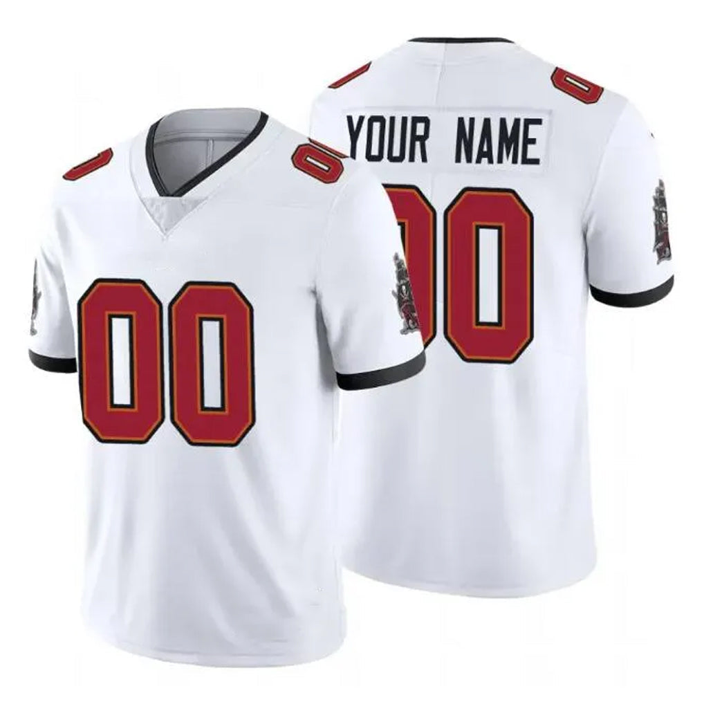 Kieara Custom TB.Buccaneers White Limited Vapor Untouchable Home Game Any Name & Numbers Stitched Jerseys