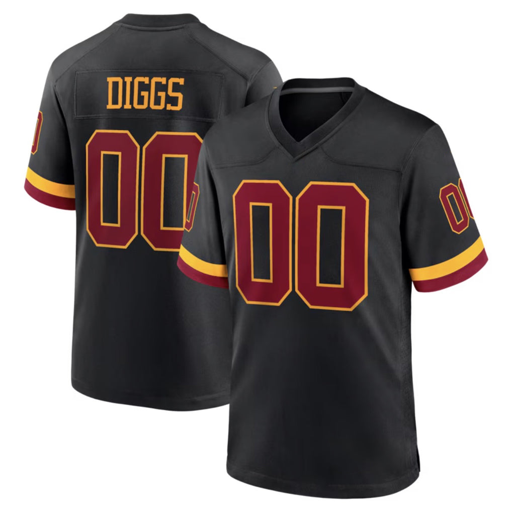 Kieara Custom W.Commanders Black Limited Home Game Any Name & Numbers Stitched Jerseys