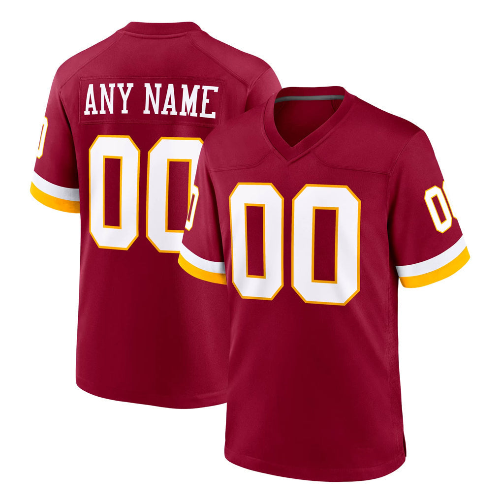 Kieara Custom W.Commanders Burgundy Game Home Any Name & Numbers Stitched Jerseys