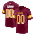 Kieara Custom W.Commanders Burgundy Home Game Any Name & Numbers Stitched Jerseys