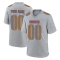 Kieara Custom W.Commanders Gray Atmosphere Fashion Home Game Any Name & Numbers Stitched Jerseys