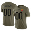 Kieara Custom W.Commanders Olive Salute To Service Limited Home Game Any Name & Numbers Stitched Jerseys