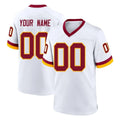 Kieara Custom W.Commanders White Home Game Any Name & Numbers Stitched Jerseys