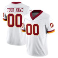 Kieara Custom W.Commanders White Limited Vapor F.U.S.E. Home Game Any Name & Numbers Stitched Jerseys