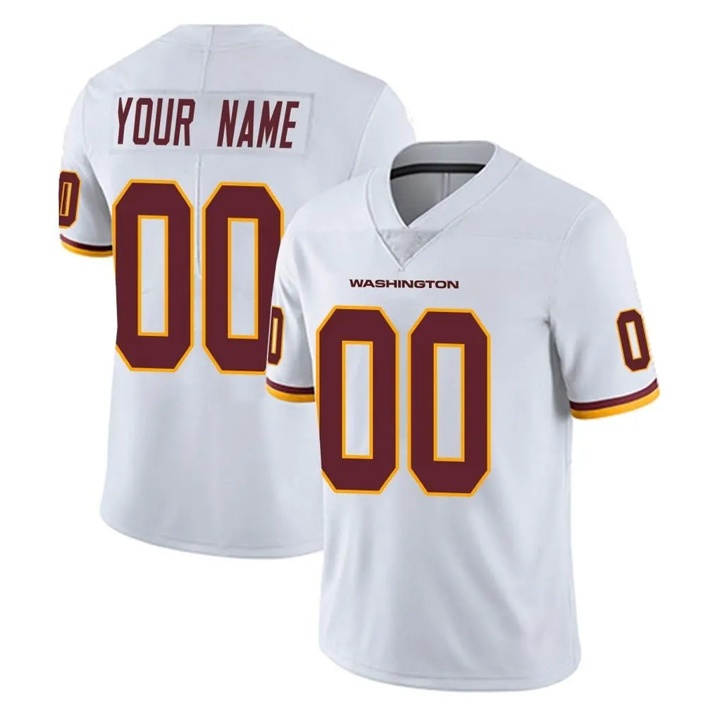 Kieara Custom W.Commanders White Limited Vapor Untouchable Home Game Any Name & Numbers Stitched Jerseys
