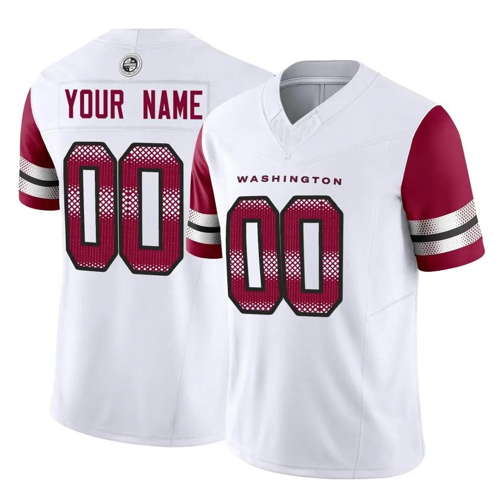 Kieara Custom W.Commanders White Vapor F.U.S.E. Limited Home Game Any Name & Numbers Stitched Jerseys