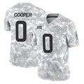 Kieara D.Broncos #0 Jonathon Cooper Player Arctic Camo Salute To Service Limited Stitched Jerseys