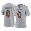 Kieara D.Broncos #0 Jonathon Cooper Player Gray Atmosphere Fashion Limited Game Stitched Jerseys