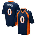 Kieara D.Broncos #0 Jonathon Cooper Player Navy Game Stitched Jerseys