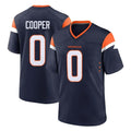 Kieara D.Broncos #0 Jonathon Cooper Player Navy Home Game Stitched Jerseys