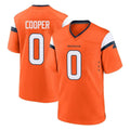 Kieara D.Broncos #0 Jonathon Cooper Player Orange Home Game Stitched Jerseys