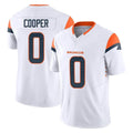 Kieara D.Broncos #0 Jonathon Cooper Player White Limited Vapor F.U.S.E. Home Game Stitched Jerseys