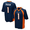 Kieara D.Broncos #1 Evan Engram Player Navy Game Stitched Jerseys