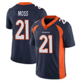 Kieara D.Broncos #21 Riley Moss Player Navy Vapor Untouchable Limited Game Stitched Jerseys