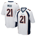Kieara D.Broncos #21 Riley Moss Player White Game Stitched Jerseys