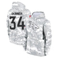 Kieara D.Broncos #34 JL Skinner Player Arctic Camo Salute to Service Hoodies Limited Game Stitched Jerseys
