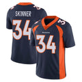 Kieara D.Broncos #34 JL Skinner Player Navy Vapor Untouchable Limited Game Stitched Jerseys