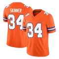 Kieara D.Broncos #34 JL Skinner Player Orange Limited Alternate Vapor F.U.S.E. Throwback Game Stitched Jerseys