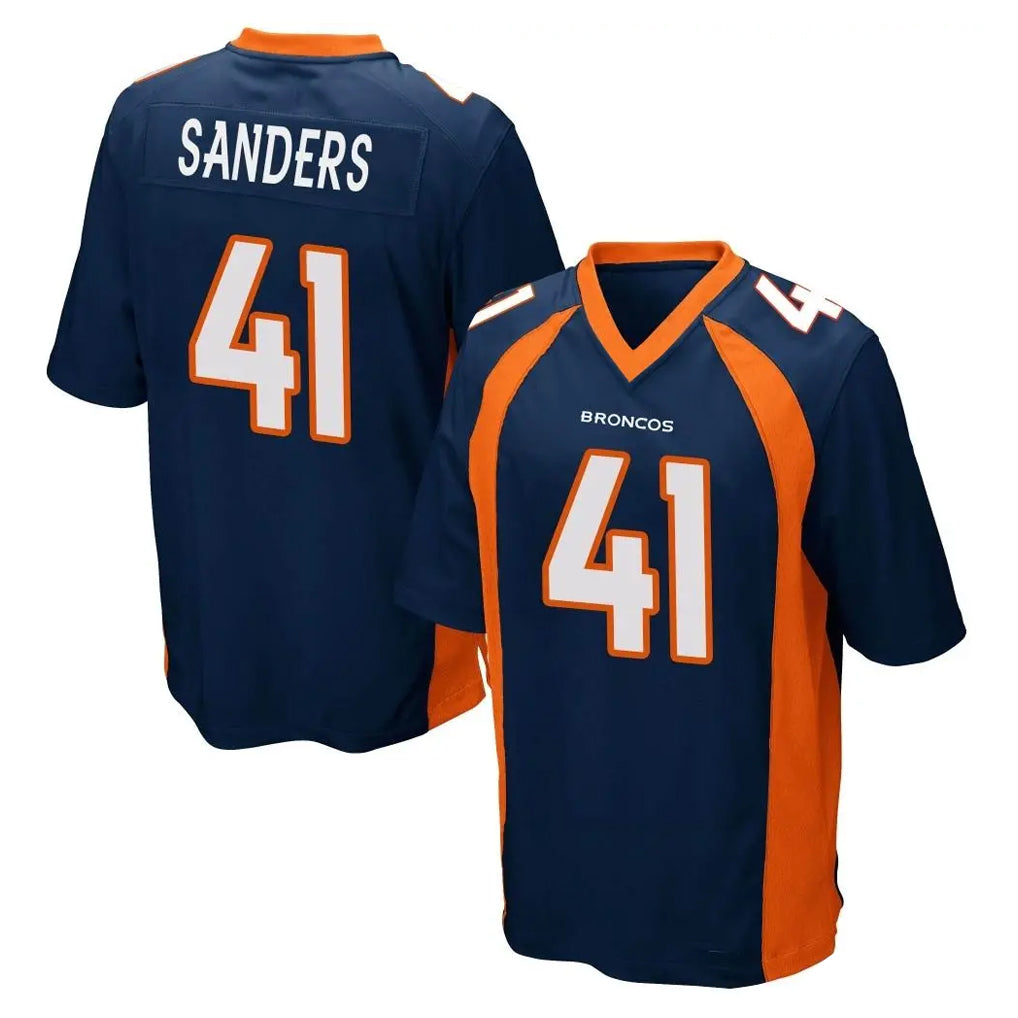 Kieara D.Broncos #41 Drew Sanders Player Navy Game Stitched Jerseys