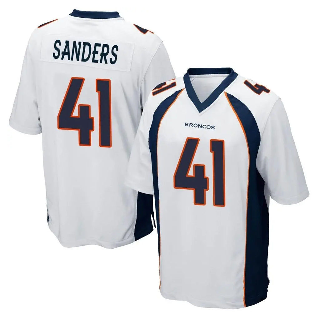 Kieara D.Broncos #41 Drew Sanders Player White Game Stitched Jerseys