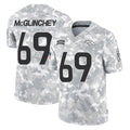 Kieara D.Broncos #69 Mike McGlinchey Player Arctic Camo Salute To Service Limited Stitched Jerseys