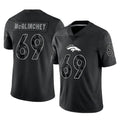 Kieara D.Broncos #69 Mike McGlinchey Player Black Reflective Limited Stitched Jerseys