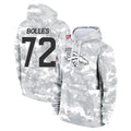 Kieara D.Broncos #72 Garett Bolles Player Arctic Camo Salute to Service Hoodies Limited Game Stitched Jerseys