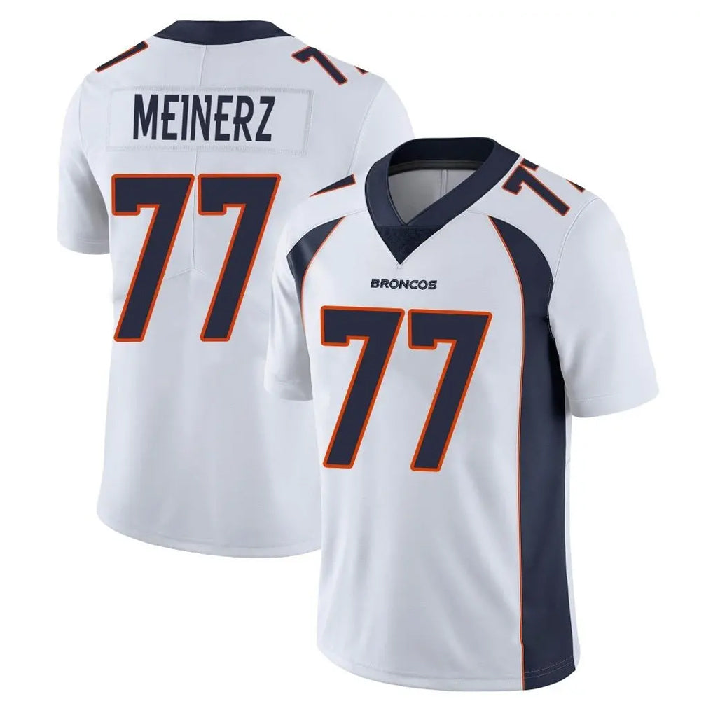 Kieara D.Broncos #77 Quinn Meinerz Player White Vapor Untouchable Limited Home Game Stitched Jerseys