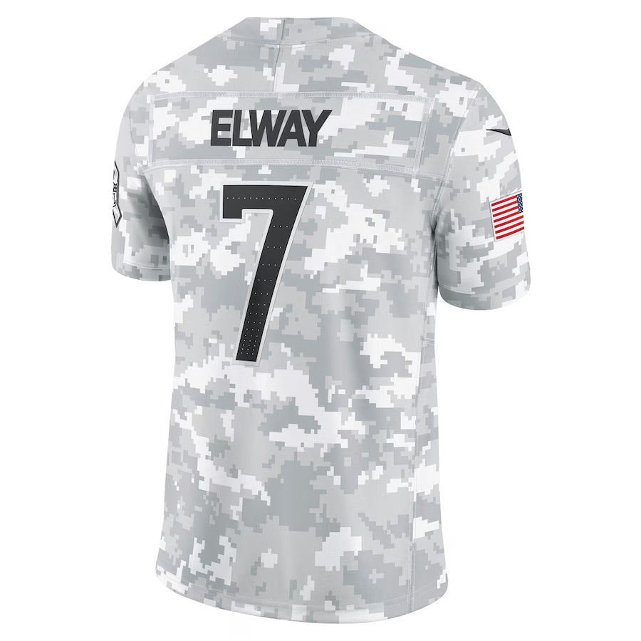 Kieara D.Broncos #7 John Elway Player Arctic Camo Salute to Service Limited Stitched Jerseys