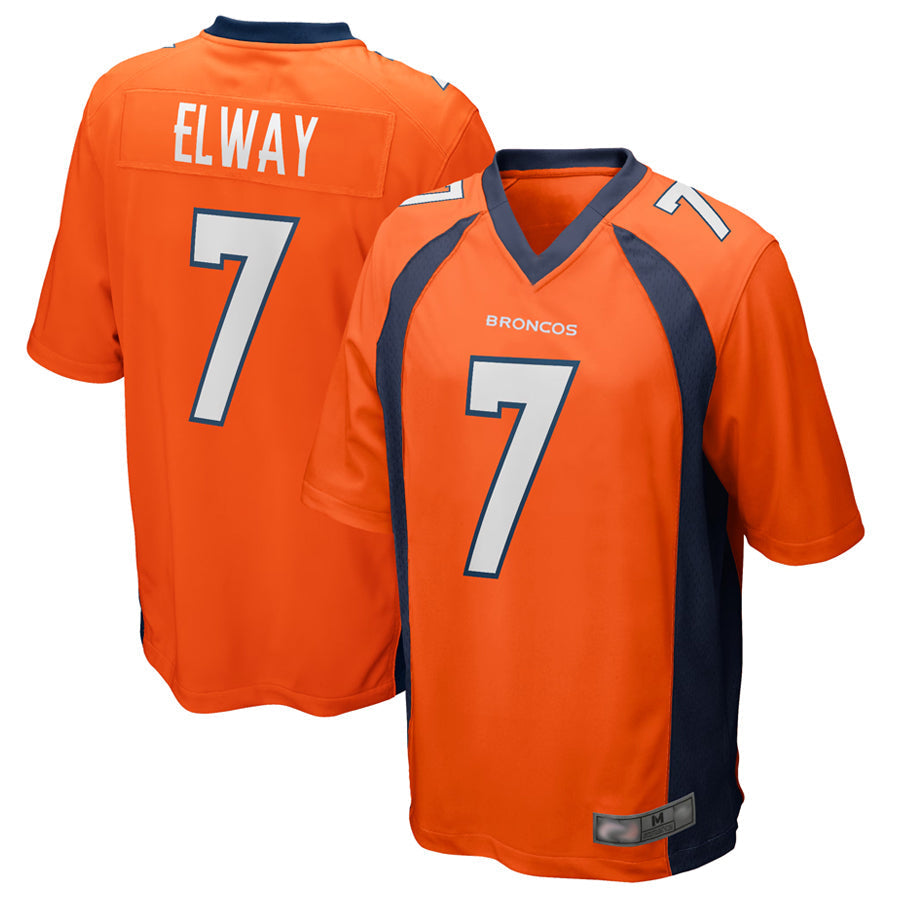 Kieara D.Broncos #7 John Elway Player Orange Game Stitched Jerseys