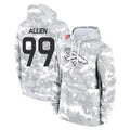 Kieara D.Broncos #99 Zach Allen Player Arctic Camo Salute to Service Hoodies Limited Game Stitched Jerseys