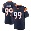 Kieara D.Broncos #99 Zach Allen Player Navy Home Game Stitched Jerseys