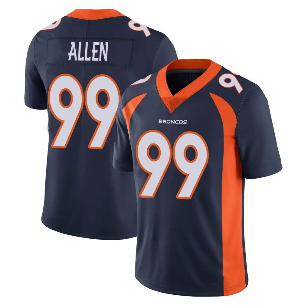 Kieara D.Broncos #99 Zach Allen Player Navy Vapor Untouchable Limited Game Stitched Jerseys