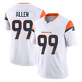 Kieara D.Broncos #99 Zach Allen Player White Limited Vapor F.U.S.E. Home Game Stitched Jerseys