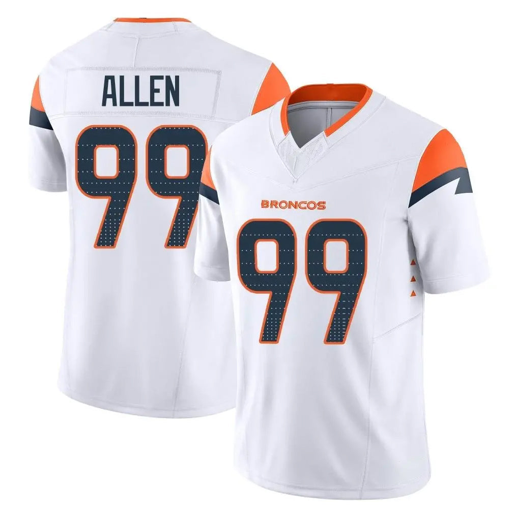 Kieara D.Broncos #99 Zach Allen Player White Limited Vapor F.U.S.E. Home Game Stitched Jerseys