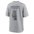 Kieara D.Cowboys #4 Dak Prescott Gray Atmosphere Fashion Game  Stitched Jerseys