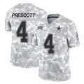 Kieara D.Cowboys #4 Dak Prescott Player Arctic Camo Salute to Service Limited Home Game Stitched Jerseys