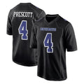 Kieara D.Cowboys #4 Dak Prescott Player Carbon Black Fashion Home Game Stitched Jerseys