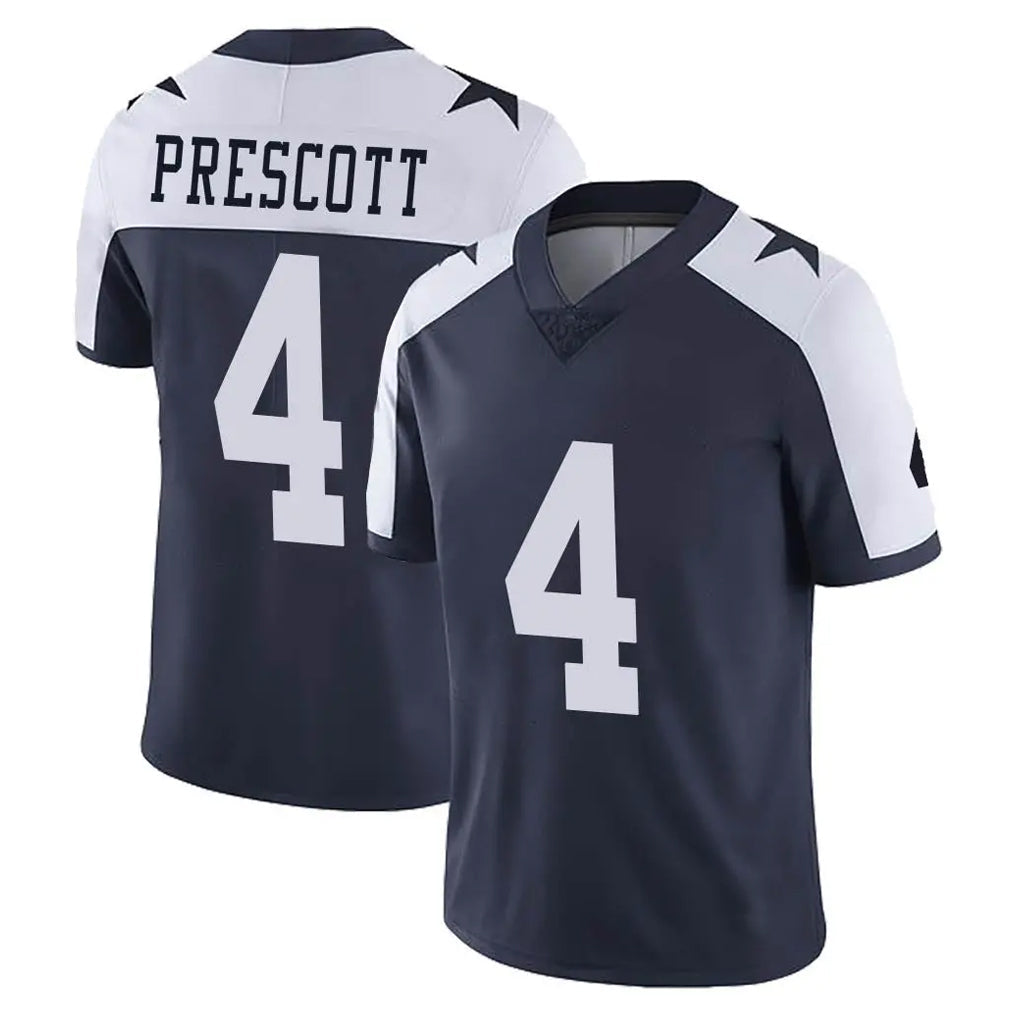 Kieara D.Cowboys #4 Dak Prescott Player Navy-White Limited Alternate Vapor Untouchable Home Game Stitched Jerseys