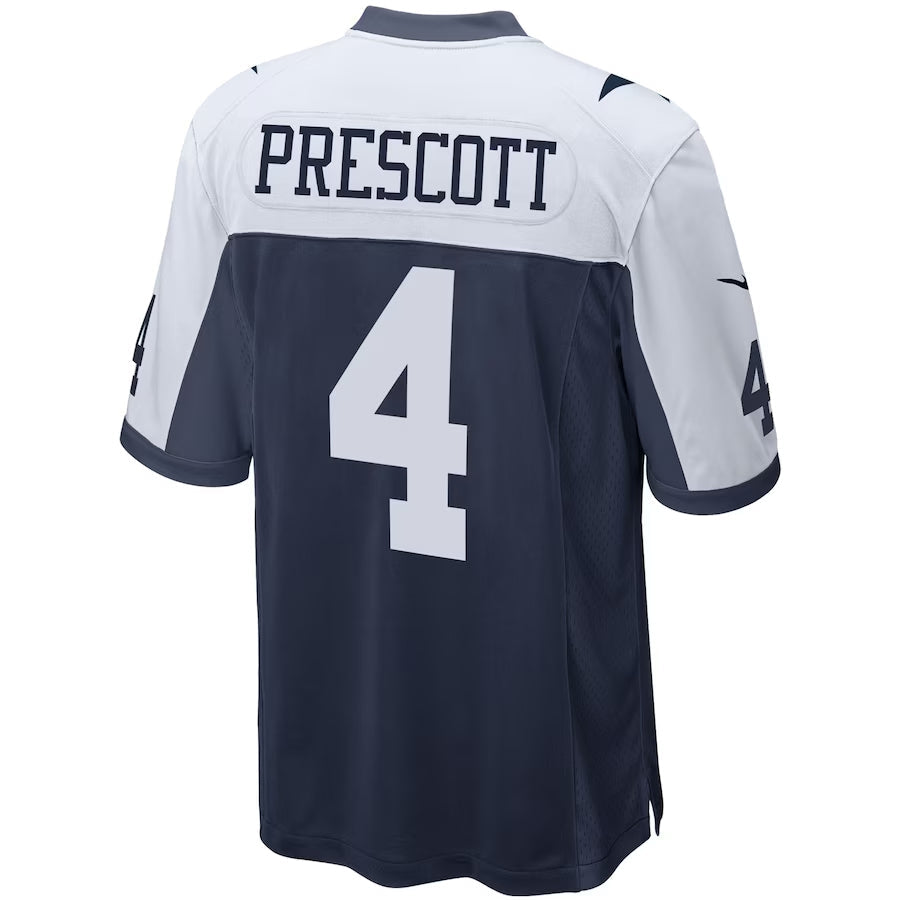 Kieara D.Cowboys #4 Dak Prescott Player Navy Alternate Game Stitched Jerseys