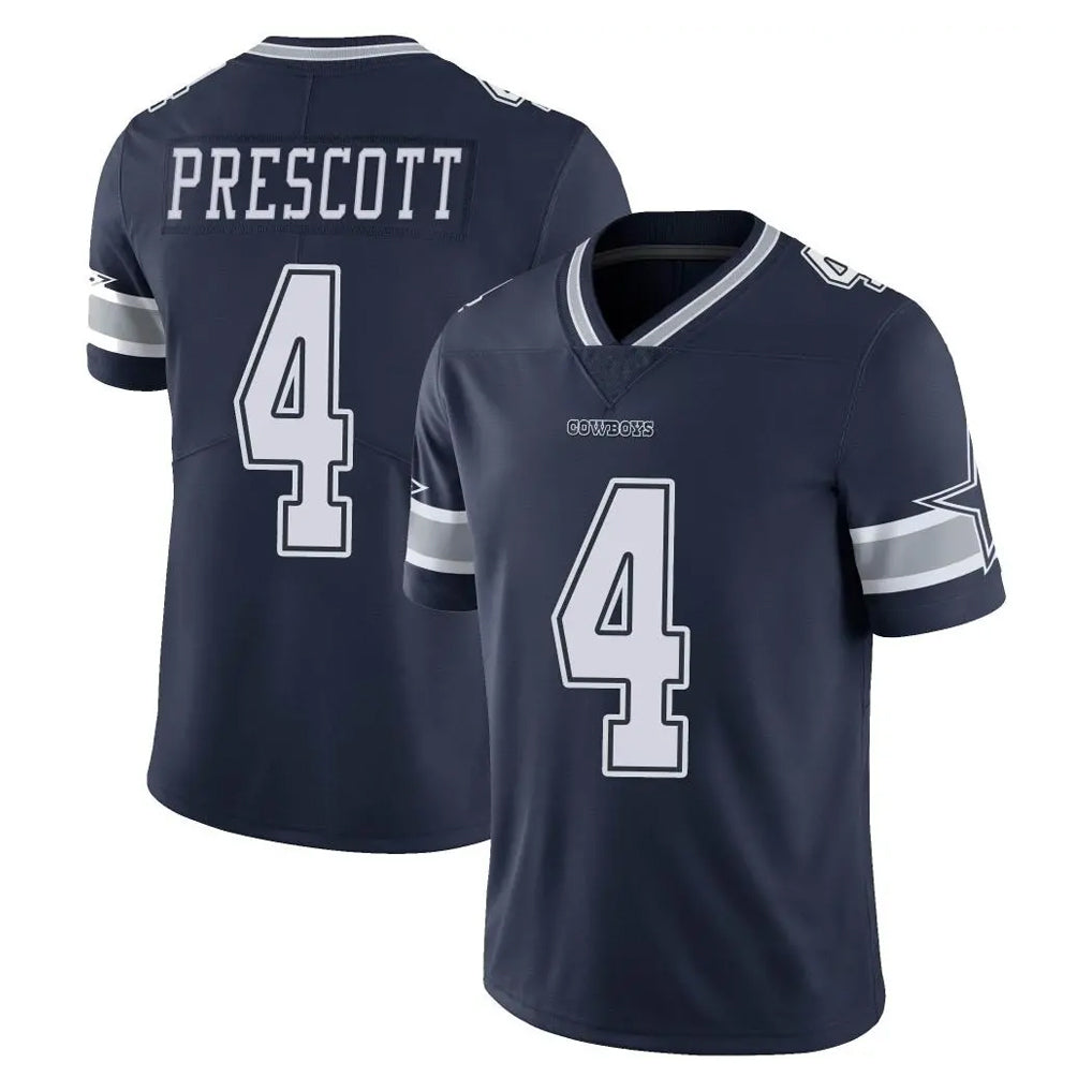 Kieara D.Cowboys #4 Dak Prescott Player Navy Vapor Untouchable Limited Home Game Stitched Jerseys