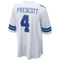 Kieara D.Cowboys #4 Dak Prescott Player White Home Game Stitched Jerseys
