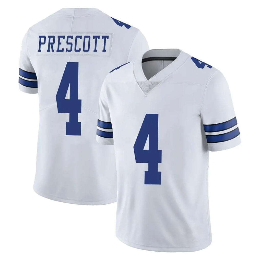 Kieara D.Cowboys #4 Dak Prescott Player White Vapor Untouchable Limited Home Game Stitched Jerseys