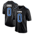 Kieara D.Lions #0 Jahmyr Gibbs Player Black Fashion Game Stitched Jerseys
