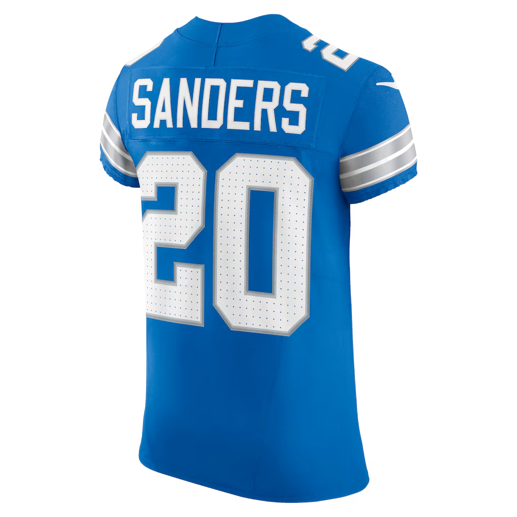 Kieara D.Lions #20 Barry Sanders Blue Team Vapor F.U.S.E. Elite Stitched Jerseys