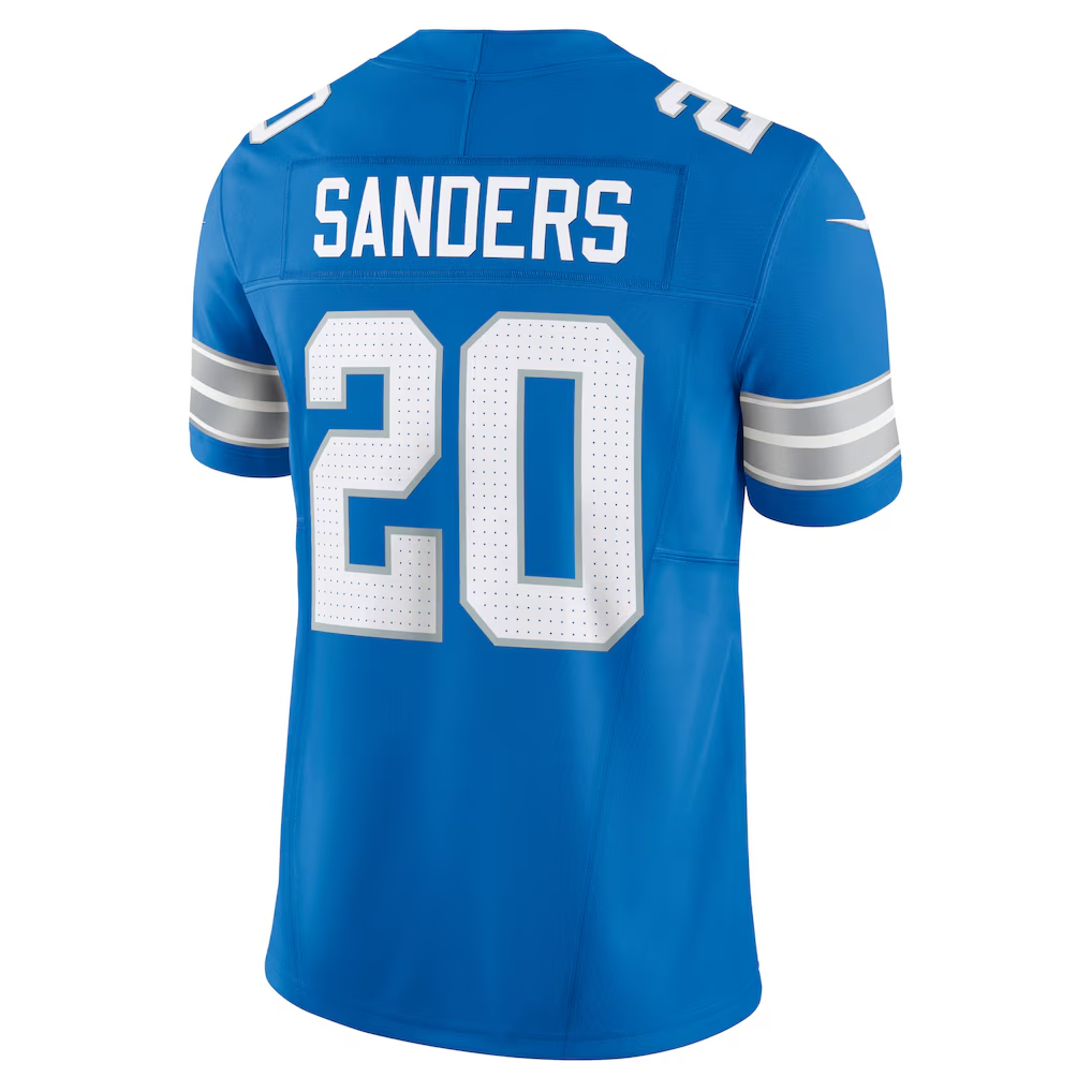 Kieara D.Lions #20 Barry Sanders Blue Vapor F.U.S.E. Limited Stitched Jerseys
